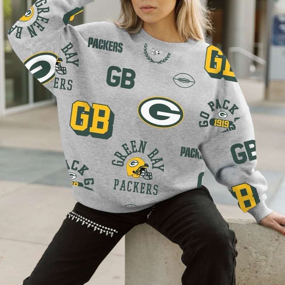 Green Bay Packers Women's Gray Sweatshirt